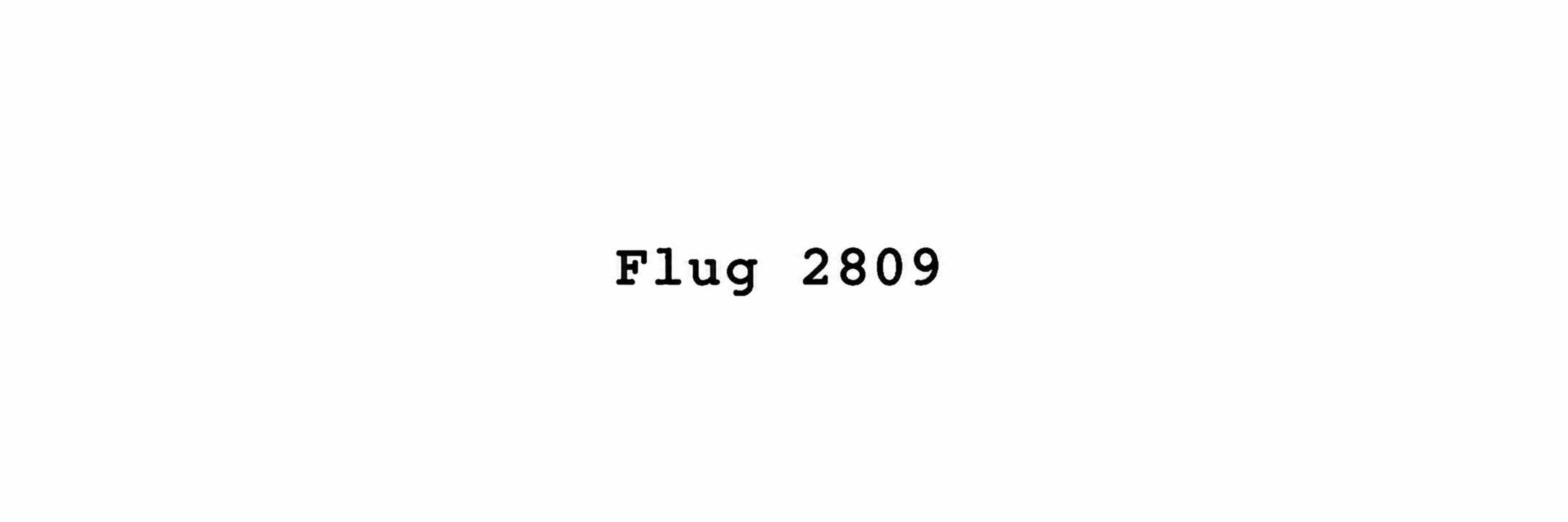 Flug 2809